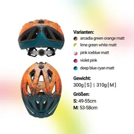 KED Street Jr. Pro 49-55 cm Kinder arcadia green orange matt