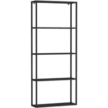 [en.casa] Jämijärvi Wandregal 60 x 18 x 140 cm Schwarz