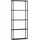 [en.casa] Jämijärvi Wandregal 60 x 18 x 140 cm Schwarz