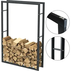 BC-ELEC Holzablage Stahl 150 x 100 x 25 cm Schwarz