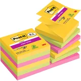 3M Post-it R330-SSCARN-P8+4 Klebezettel Quadratisch Blau, Grün, Orange, Pink Gelb 90 Blätter Selbstklebend