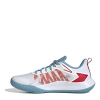 adidas Damen Defiant Speed W Clay Sneaker, FTWR White/preloved Blue/Better Scarlet, 40