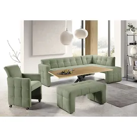 exxpo - sofa fashion Essbank EXXPO - SOFA FASHION "Barista, bequem und elegant, hohe Bodenfreiheit", grün (mint), B:245cm H:83cm T:159cm, Sitzbänke, Essbank, Eckbank Barista bequem und elegant, hochwertige Detailverarbeitung