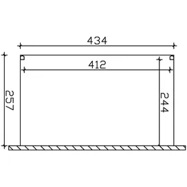 SKANHOLZ Modena 434 x 257 cm weiß