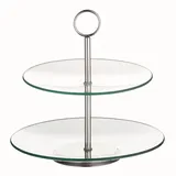 Esmeyer Etagere Cookie, aus transparentem Glas, Durchmesser: unten 250 mm,
