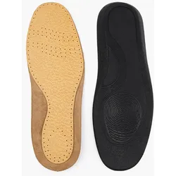 Ledersohle Gr. 37 - 46 - Damen, Herren - schwarz - 45/46