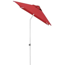 Kettler EASY PUSH Schirm Schirm 150x210 cm, UPF 50+, silber/ rot, Aluminium/Polyester mit PU Beschichtung