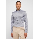 Eterna SLIM FIT Performance Shirt in grau bedruckt, grau, 40