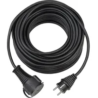 Brennenstuhl Qualitäts-Gummi-Verlängerungskabel 10m IP44 für außen schwarz