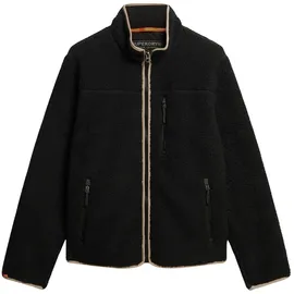 Superdry Fleecejacke Beige / Schwarz XL