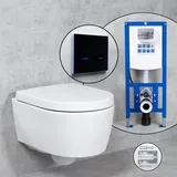 Geberit iCon Compact Wand-WC & Tellkamp WC-Sitz mit neeos Vorwandelement,, 204030600+16746BM#SET,