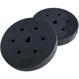 ESTEXO Hantelset Hantelstange Langhanteln Hanteln Set Langhantelstange Gewichte Hantelscheiben (2er Set Gewichte 10,0 kg)