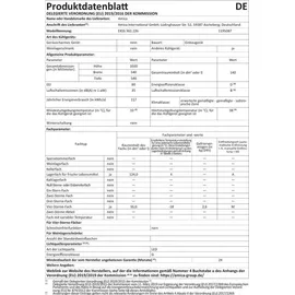 Amica EKSS 361 226 Einbaukühlschrank (140 l, 1020 mm hoch)