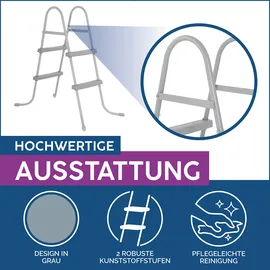 BESTWAY Poolleiter grau 84 cm
