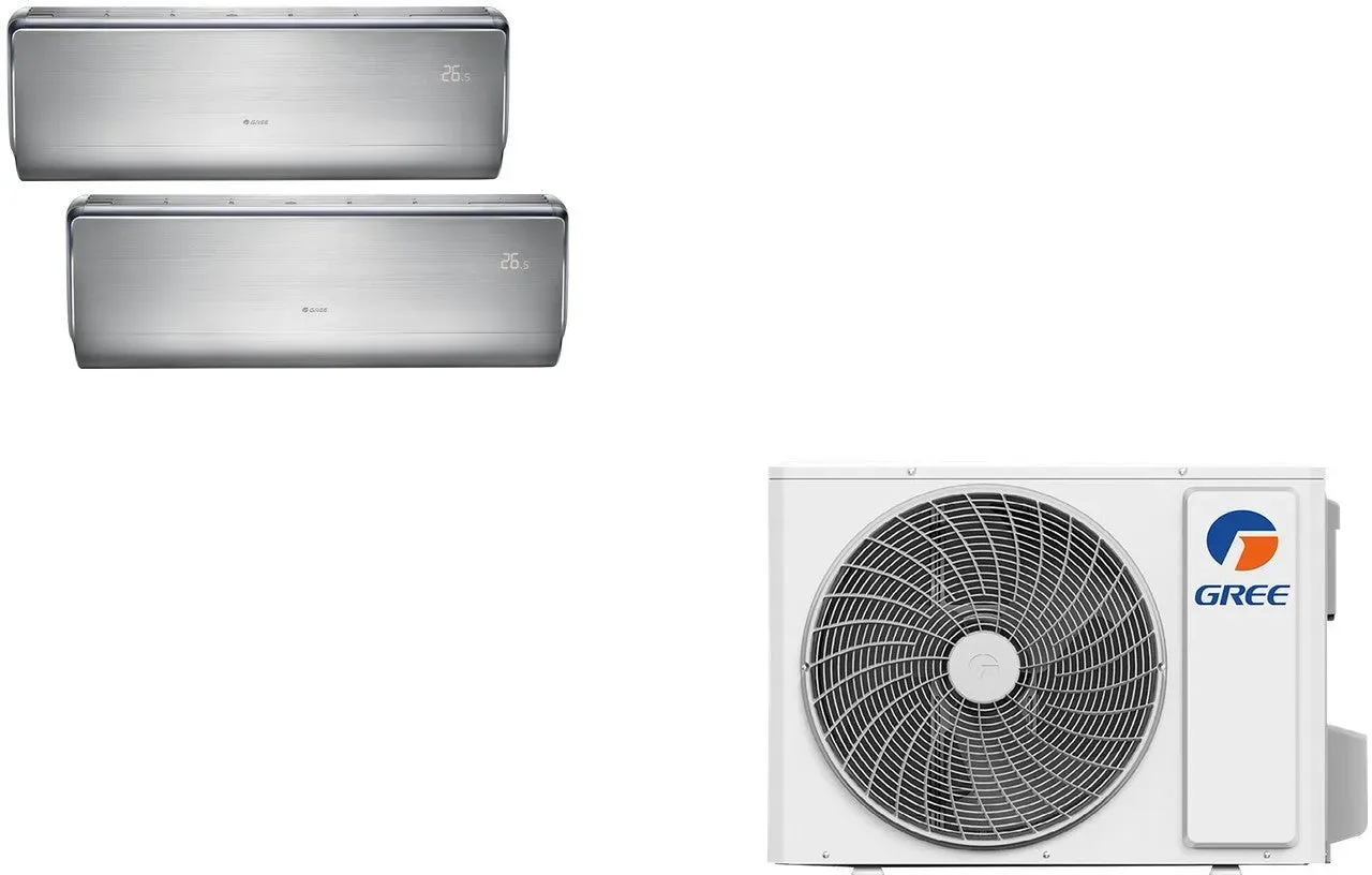 Gree Multi-Split-Set – 1 Außengerät + 2× 12.000 BTU U-Crown Innengeräte (GWHD(24)NK6LOO)