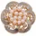 FIRETTI Brosche FIRETTI "Schmuck Geschenk Ansteckschmuck Blume Glitzersteine", gelb (gelbgoldfarben, kristallweiß, weiß, kristallweiß), Broschen, Damen, Messing, Perlen, Brosche, mit Strassstein - mit Süßwasserzuchtperle