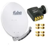 Fuba DAA 780 G Satellitenantenne Aluminium in Grau HDTV 4K DELUXE Octo LNB Sat