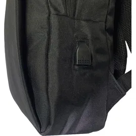 Hti-Living Kompakter Laptop-Rucksack mit USB-Anschluss Alltag, Schule und Business - Schwarz