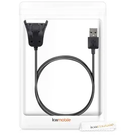 kwmobile Watch Ersatz-USB-Ladekabel für Adventurer Runner2 Spark3 3,3 Fuß Schwarz