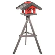 Siena Garden Vogelfutterhaus Fynn mit Silo und Ständer Kiefer FSC 100%