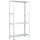 SCHULTE Regalwelt Steckregal Holz/Metall/Stahl 180x80x40 cm weiß 4 Fachböden