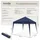 Tectake Faltpavillon 3 x 3 m Blau