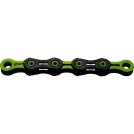 KMC Dlc 11 Waxed Kette 118 Links Black/Apple Green