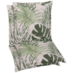 Sesselauflage GO-DE "Sesselauflage nieder", beige (natur), B:50cm H:100cm T:48cm, Baumwolle, Polyester, Polsterauflagen