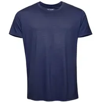 Kaipara - Merino Sportswear Unterhemd URBAN Merino T-Shirt Herren Kurzarm Regular 200 (1-St) aus reiner Merinowolle Made in Germany blau M