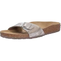 Birkenstock Klassische Pantoletten Madrid BS Damen 31373532393232 Silber 39 EU - Silber - 39