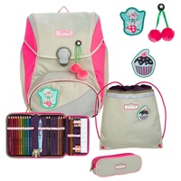 Scout Alpha Schulranzen-Set 4tlg. Pink cherry