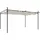 vidaXL Pergola mit Schiebedach 3,95 x 2,92 m Creme