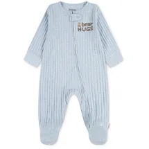 huggies babywear Strampler HUGB FOOTED COVERALL mit Bärchenprint blau 4 (9M/74)