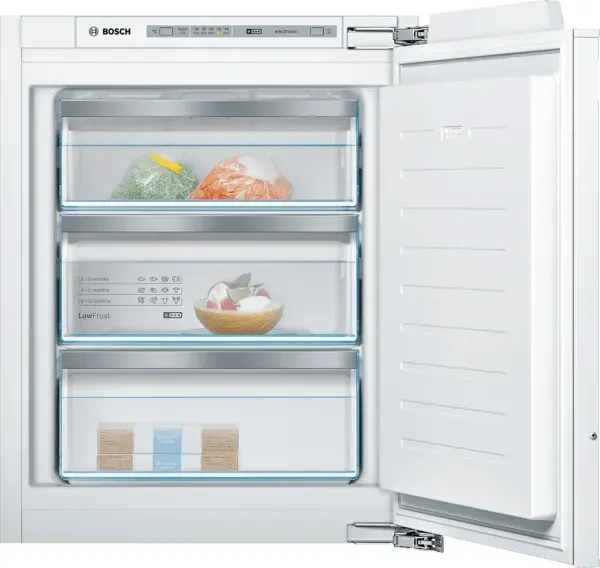 Bosch GIV11ADE0 Serie 6, Einbau-Gefrierschrank, 71.2 x 55.8 cm, Flachscharnier mit Softeinzug