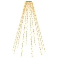 vidaXL Lichterkettennetz LED 250 cm Grün