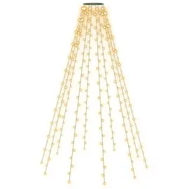 vidaXL Lichterkettennetz LED 250 cm Grün