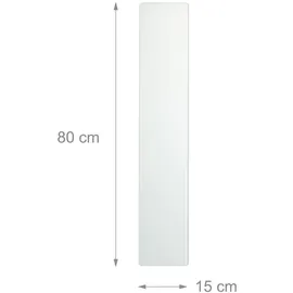 Relaxdays Magnettafel 15 x 80 cm Weiß