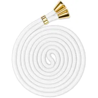 ONEFLOW Wechsel Handykette für Twist Case, Handyband zum Umhängen ohne Hülle, Universal Handy Umhängeband Kordel abnehmbar, Smartphone Stoff Band Handykordel 155 cm lang, Weiß Gold - 10.1 cm x 14.6 cm x 1.4 cm