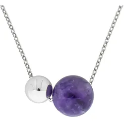 Zeeme Gemstones Collier 925 Silber Amethyst