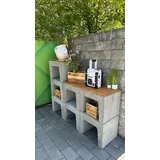 Ehl U-Stein unbewehrt 40 x 50 x 40 cm grau