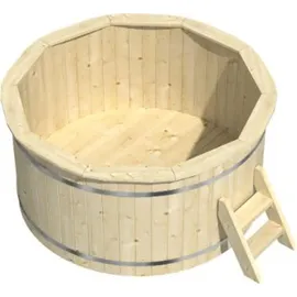 FinnTherm Bergen Ø 160 x 110 cm Weiß