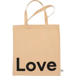 Design Letters Love Einkaufstasche beige