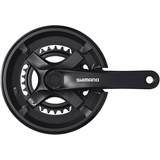 Shimano Unisex – Erwachsene TY501 Kettenradgarnitur, Schwarz, 170mm