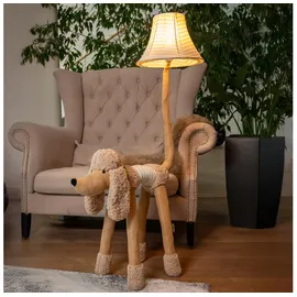happy lamps - LED-Stehleuchte für Kinder BELLO LED/5,4W/230V Pudel - Beige/Braun