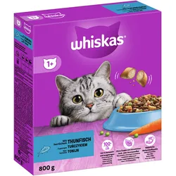 Whiskas 1+ 800 Gramm Katzentrockenfutter Thunfisch