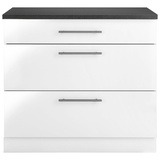 WIHO KÜCHEN Unterschrank »Cali«, 90 cm breit, mit 2 großen Auszügen, weiß