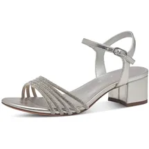 TAMARIS Blockabsatz-Sandaletten Damen Silber 37