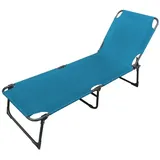 Lex 3-Bein Gartenliege Sonnenliege Strandliege Gartenmöbel Liegestuhl klappbar 188cm blau : Blau