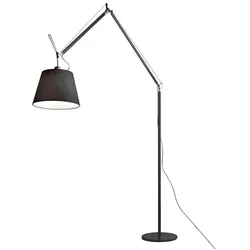 Artemide - Tolomeo Mega Stehleuchte Ø320 Schwarz Satin/Alu - cm