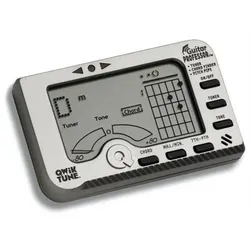 Qwik Tune GP-1 Guitar Professor Tuner, Pitch Pipe, CHORD FINDER